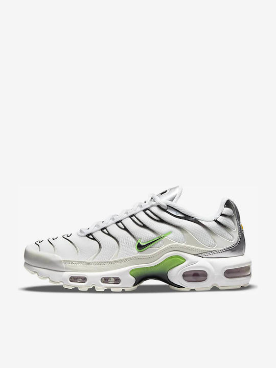TN Air Max Plus Дамски Сникърси Бели / Неонови / Черни / Металик Сребърни