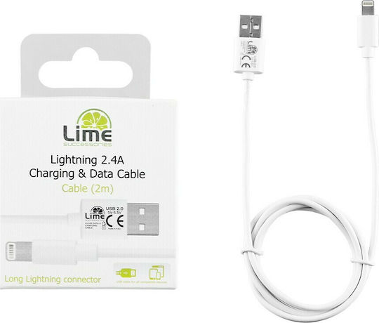Volte-Tel Lime L01 USB-A zu Lightning Kabel Weiß 1m (8215346)