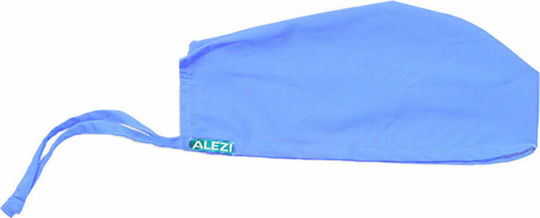 Alezi Unisex Chirurgische Kappe Hellblau aus Baumwolle und Polyester
