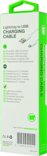 Lamtech Regular USB to Lightning Cable Μαύρο 2m (LAM444526)