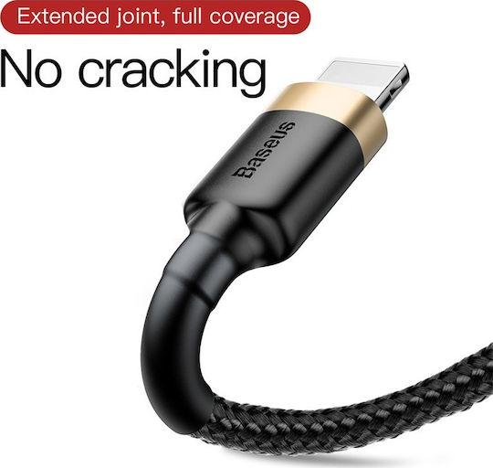 Baseus Cafule IP Edition Braided USB-A to Lightning Cable Gold 1m (CALKLF-BV1)