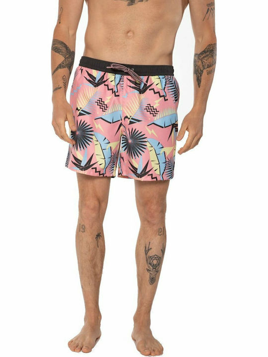 Frank Men's Swimwear Shorts Pink Floral