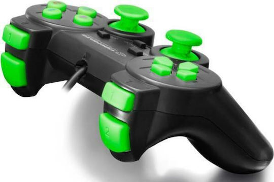 Esperanza Warrior Verkabelt Gamepad für PC Black/Green