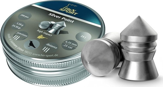 H&N Sport Silver Point 150pcs 6.35mm