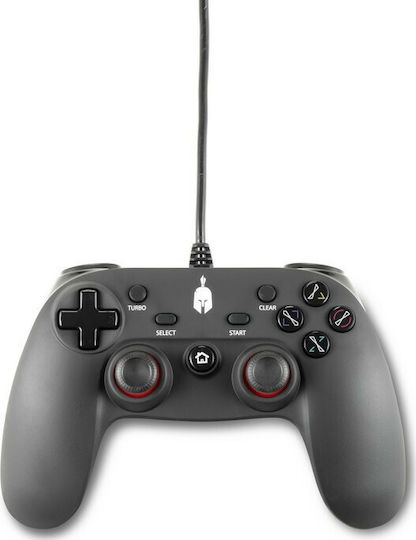 Spartan Gear Oplon Verkabelt Gamepad für PC / PS3 Schwarz
