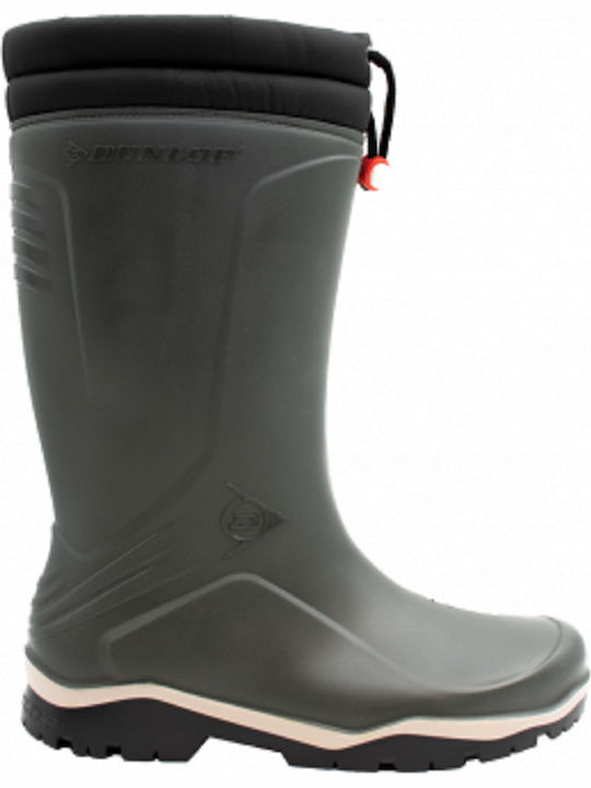 Dunlop Blizzard Hunting Wellingtons in Khaki color