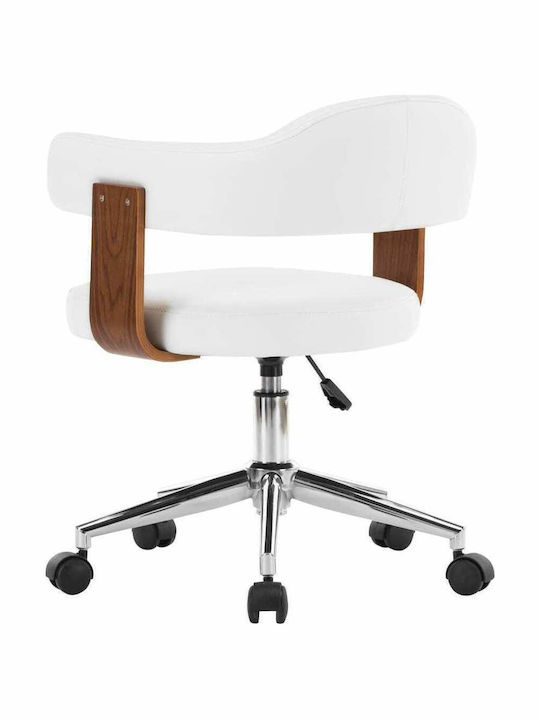 Sessel mit Armlehnen & Rollen White 49.5x51.5x94cm 6Stück