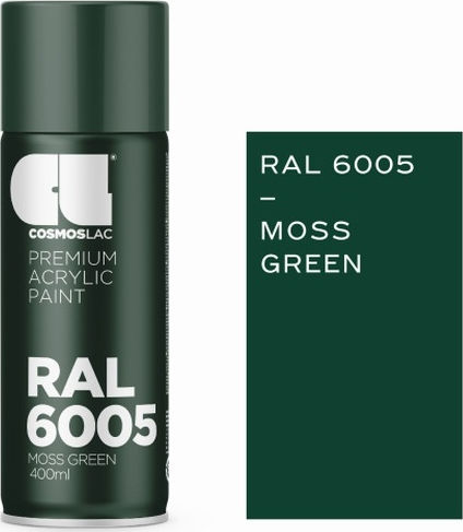Cosmos Lac Σπρέι Βαφής Classic Acrylic Moss Green RAL 6005 400ml