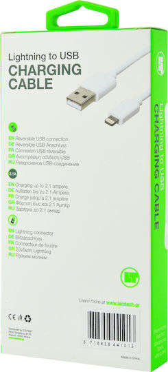 Lamtech USB-A zu Lightning Kabel Weiß 2m (LAM441013)