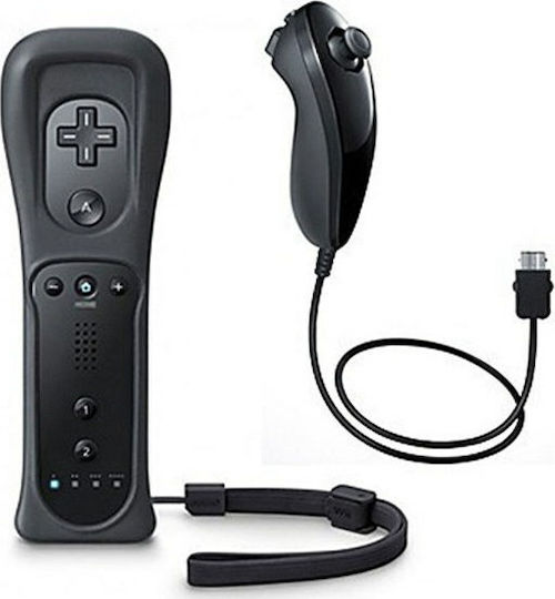 Remote Plus & NunChuck Pack Wireless Gamepad for Wii Black