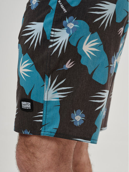 Men's Swimwear Shorts Blue / Turquoise Floral