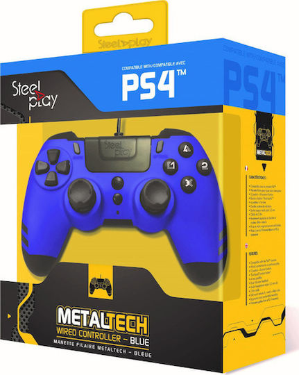Steelplay Metaltech Wireless Gamepad for PS4 Blue