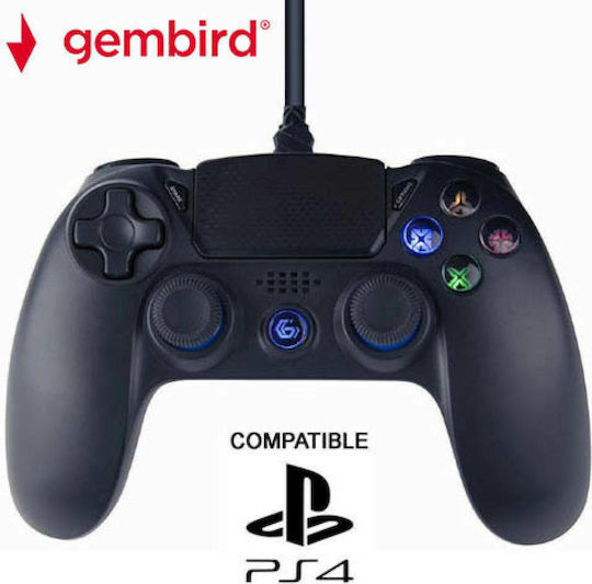 Gembird JPD-PS4U-01 Ενσύρματο Gamepad για PC / PS4 Μαύρο