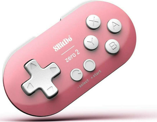 8Bitdo Zero 2 Ασύρματο Gamepad για Switch Ροζ
