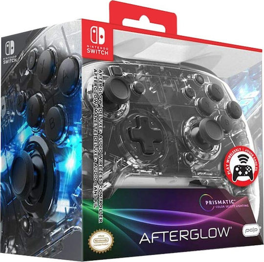PDP Afterglow Wireless Deluxe Gamepad für Schalter Transparent