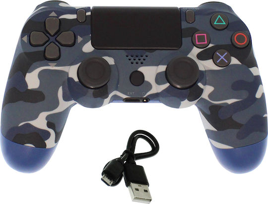 Doubleshock Ασύρματο Gamepad για PS4 Camouflage Blue