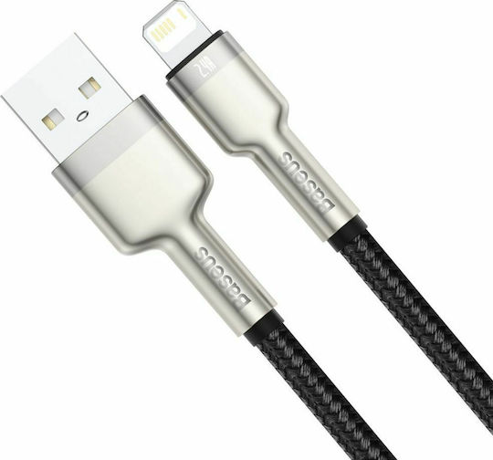 Baseus Cafule Series Braided USB-A to Lightning Cable 18W Black 2m (CALJK-B01)