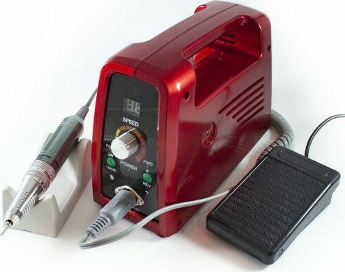 Factory ZS703 Nail Drill Power 65W Red with Pedal with 35000 Rotations per Minute