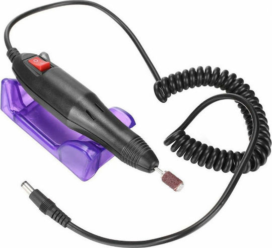 Timeless Tools Freză pentru Unghii Electrică 12W Gri cu Pedală cu 13000 Rotiri pe Minut
