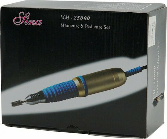 Lina MM-25000 Nail Drill Power 15W Fuchsia with Pedal with 30000 Rotations per Minute