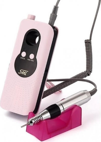 SML M6 Nail Drill Battery 30W Pink with 35000 Rotations per Minute