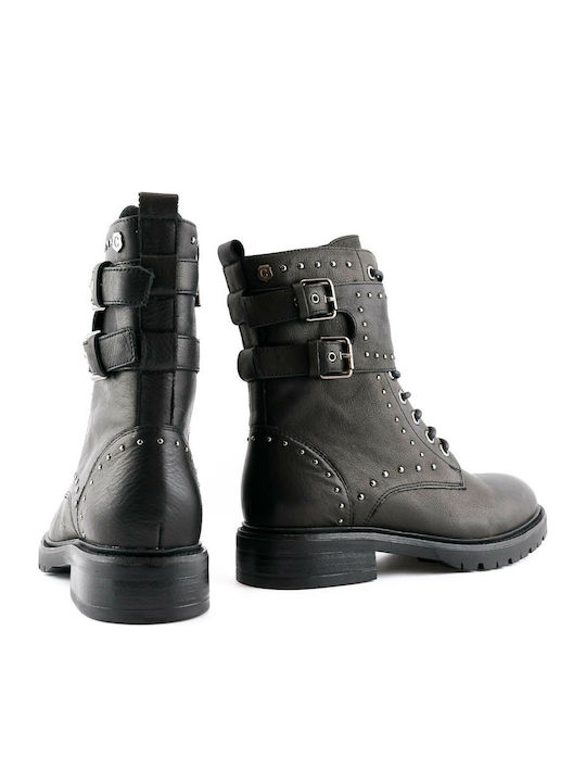 67565 Ghete dama din piele Negru