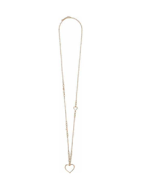 Vogue Necklace with design Heart from Gold Plated Silver