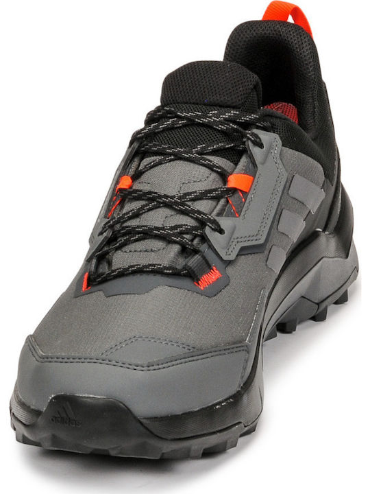 adidas Terrex AX4 Ανδρικά Ορειβατικά Παπούτσια Αδιάβροχα με Μεμβράνη Gore-Tex Grey Five / Grey Four / Solar Red