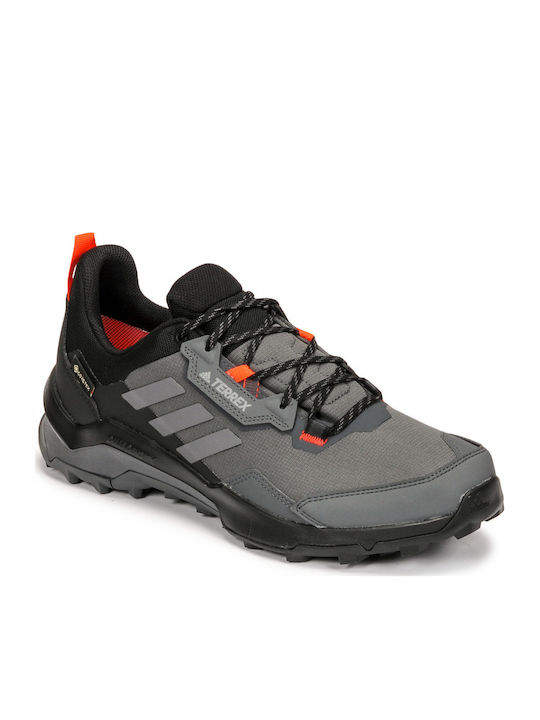 adidas Terrex AX4 Ανδρικά Ορειβατικά Παπούτσια Αδιάβροχα με Μεμβράνη Gore-Tex Grey Five / Grey Four / Solar Red