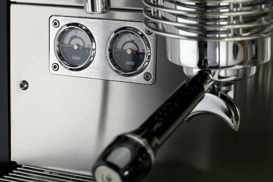 Dalla Corte Evo2 Nebula Schwarz Kommerzielle Espressomaschine mit 4 Gruppen 6kW Höhe 51cm Breite 115cm Tiefe 52,5cm