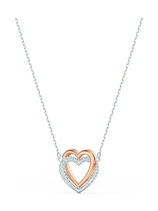 Swarovski Infinity Double Heart Necklace with design Heart