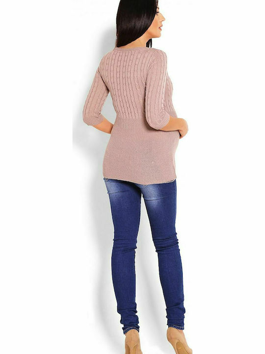 PeeKaBoo 70008C Pullover Schwangerschafts-Tops Beige 123423