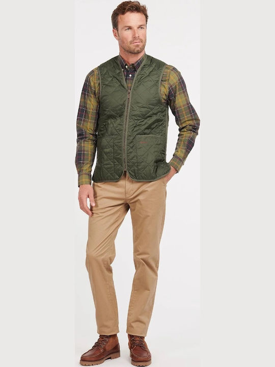 Sleeveless Jacket Puffer Khaki