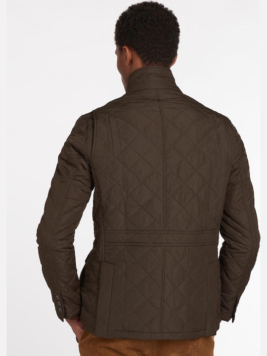 Barbour Quilted Lutz Herren Jacke Lässig Khaki