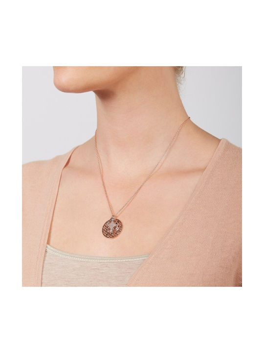 Fossil Classics Necklace Double from Gold Plated Steel