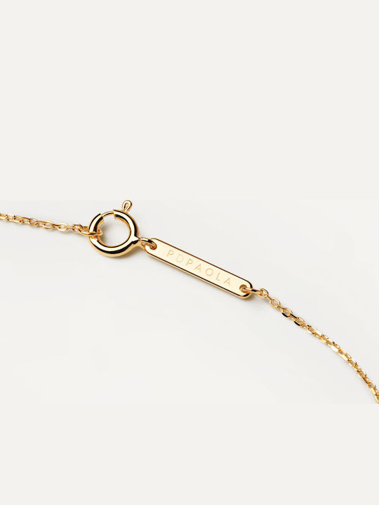 P D Paola Letter Collection "Q" Monogram "Q" from Gold Plated Silver with Pearls