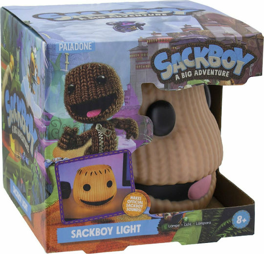 Paladone Παιδικό Διακοσμητικό Φωτιστικό Sackboy A Big Adventure Καφέ 12εκ.