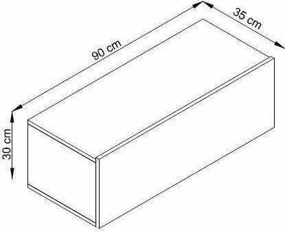 Ντουλάπι Τοίχου 90x37x30εκ. Ντουλάπι Τοίχου 90x37x30εκ.