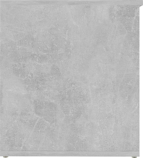 vidaXL Декоративна куфар Дърво Grey Concrete 84x42x46бр