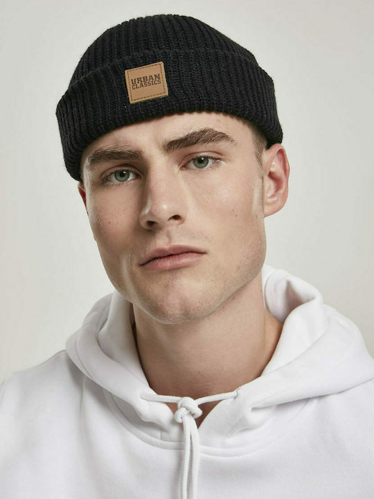 TB3274 Beanie Männer Beanie mit Rippstrick in Schwarz Farbe