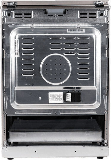 United Aragaz 65lt cu Plite Emailate L60cm. Inox