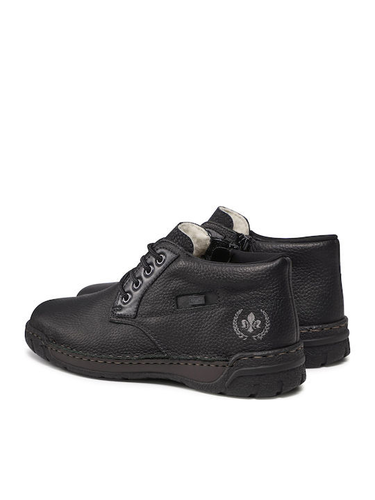 Leather Black Men's Boots Anatomical