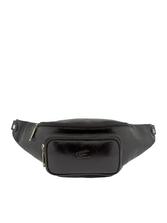 Magazin online pentru bărbați Piele Bum Bag pentru Talie Negru