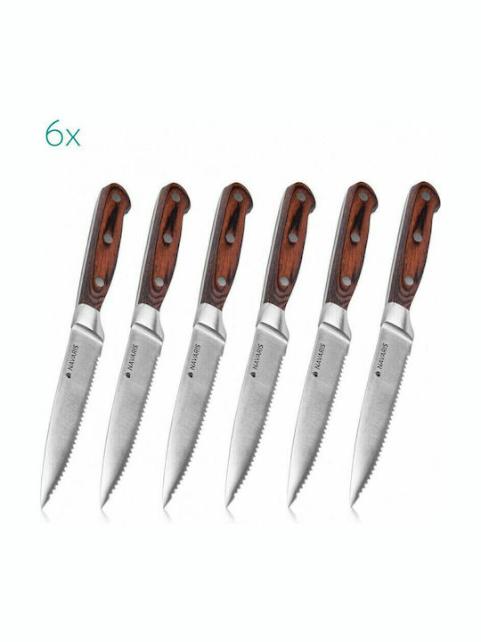 Navaris Steak Knives of Stainless Steel 11.5cm 48114.01.06 6pcs