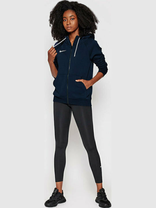 Dri-Fit Dry Park Women's Sweatshirt Jacket Hooded Navy Blue