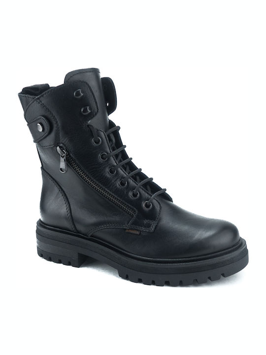 Leather Women's Ankle Boots Black