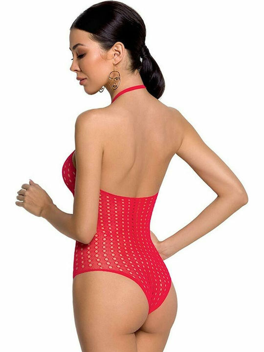 Passion BS088 Sexy Bodysuit Bodystocking Teddy Red