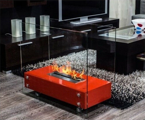 EcoHot Bio Luna 108 R Под Биоетанолова камина Вътрешно пространство Червен 108x45x81см