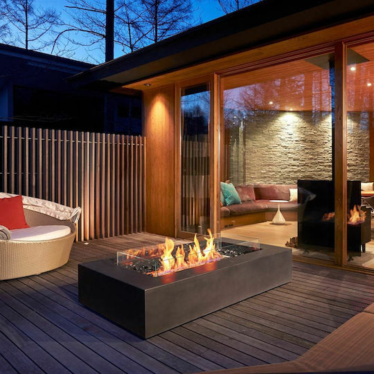 Ecosmart Fire Wharf 65 Под Биоетанолова камина Вътрешно / Външно пространство Natural 165x100x33.9см