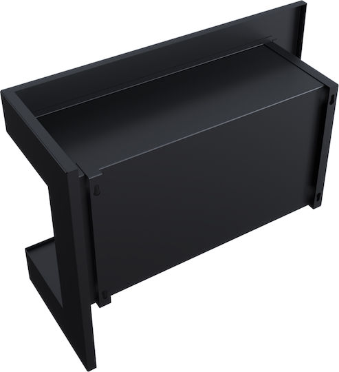 Kratki Delta P 700 Tuv Επιτοίχιο Τζάκι Βιοαιθανόλης Εσωτερικού Χώρου Μαύρο 70x28x48cm